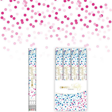 HAZA Witbaard Confetti Shooter Gender Reveal Roze confetti