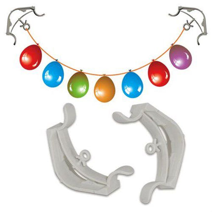 HAZA Witbaard Easy ballon en slinger hanger 2 stuks