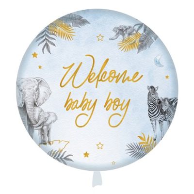 HAZA Witbaard Folieballon Babyshower Welcome Baby Boy