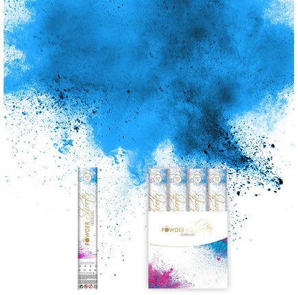 HAZA Witbaard Holi Poeder Blauw Shooter Gender Reveal