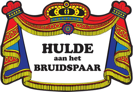 HAZA Witbaard Huldeschild ’Hulde aan het bruidspaar’