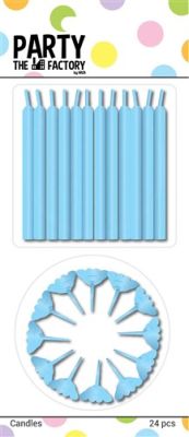 HAZA Witbaard Kaarsjes Blauw