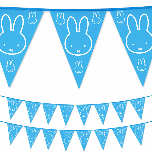 HAZA Witbaard Nijntje Vlaggenlijn Baby Blauw – 10 Meter
