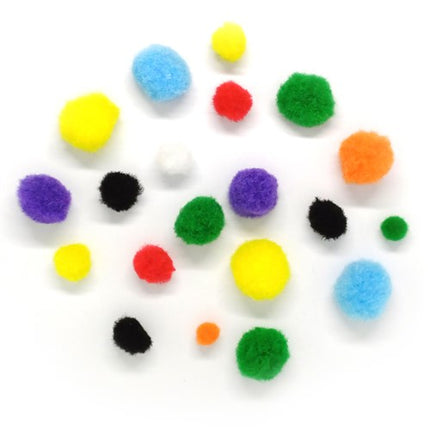 HAZA Witbaard Pompoms Multicolor Create-it 78 stuks