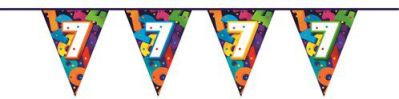HAZA Witbaard Vlaggenlijn Gekleurde nummers Cijfer 7