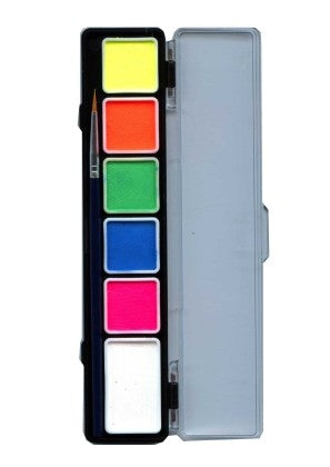 Hobby Watercolor Hobby Watercolor Neon Palet 6 Kleuren