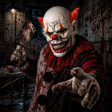 Halloween Clown Masker Latex – Volledig Gezicht