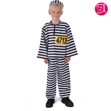 Magic by Freddy's Boefje Zwart Wit Gestreept Kids