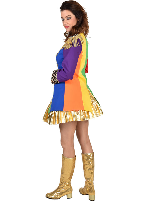 Magic by Freddy's Carnavalsjas Dames Regenboog Sheeba