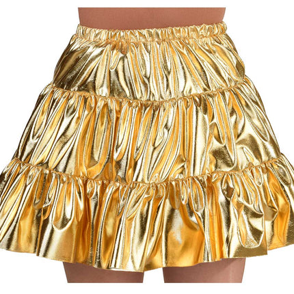 Magic by Freddy's Carnavalsrok Dames Folie Goud