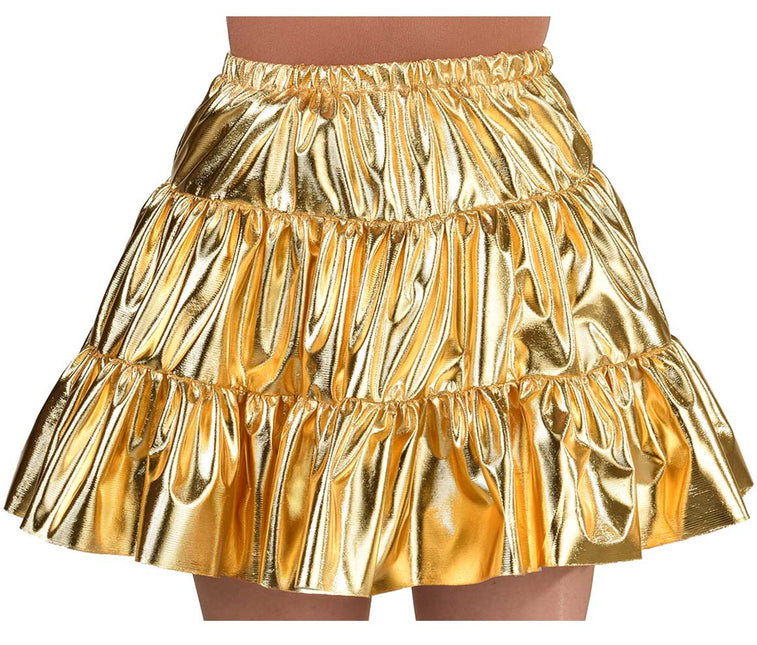 Magic by Freddy's Carnavalsrok Dames Folie Goud