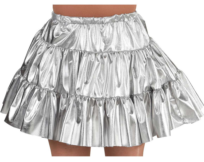 Magic by Freddy's Carnavalsrok Dames Folie Zilver