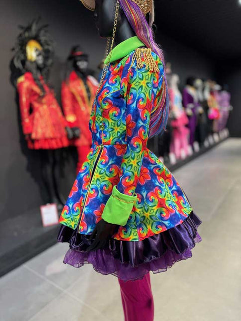 Magic by Freddy's Dames Carnavalsjas Luxe Kleurrijk