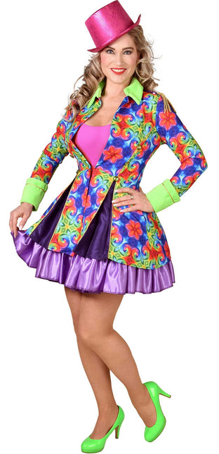 Magic by Freddy's Dames Carnavalsjas Luxe Kleurrijk