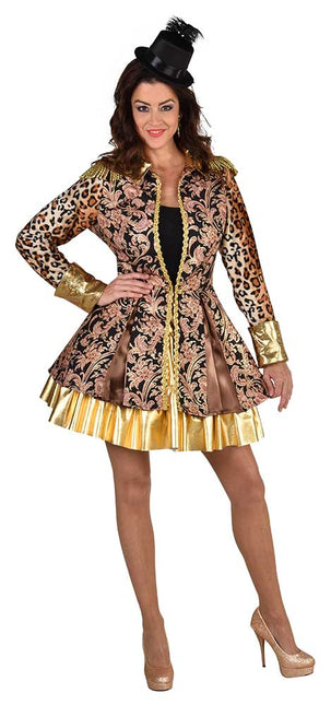 Magic by Freddy's Dames Carnavalsjas Luxe Met Luipaardprint