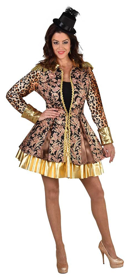 Magic by Freddy's Dames Carnavalsjas Luxe Met Luipaardprint