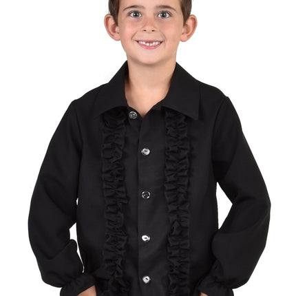 Magic by Freddy's Jongens Roucheshemd Zwart