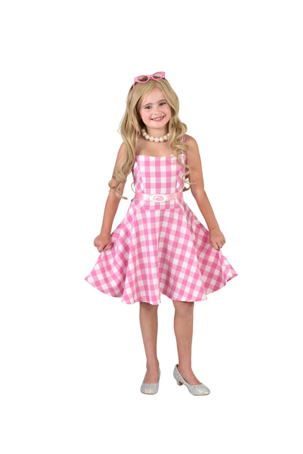 Magic by Freddy's Poppenjurk Roze/Wit 2 Delig Met Riem