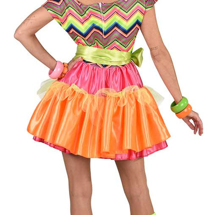 Magic by Freddy's Volangen Jurk Dames 80s Neon