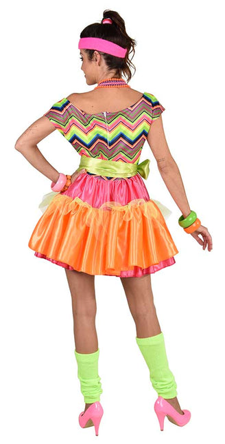 Magic by Freddy's Volangen Jurk Dames 80s Neon