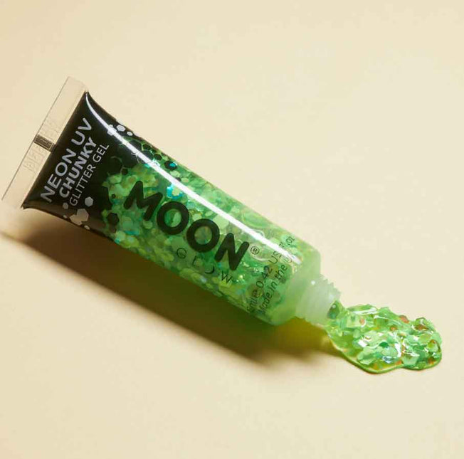 Moon Creations Chunky Glitter Gel Neon Groen