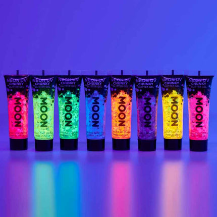 Moon Creations Chunky Glitter Gel Neon Groen