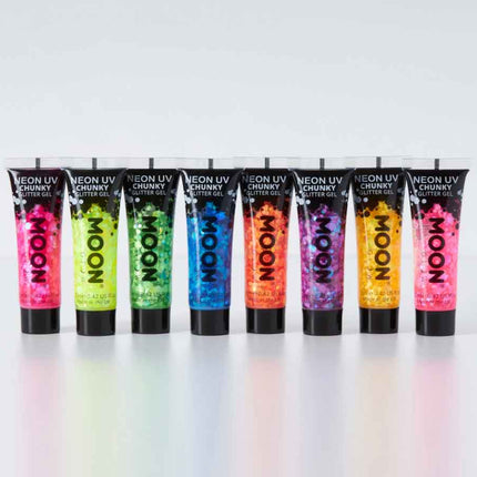 Moon Creations Chunky Glitter Gel Neon Groen