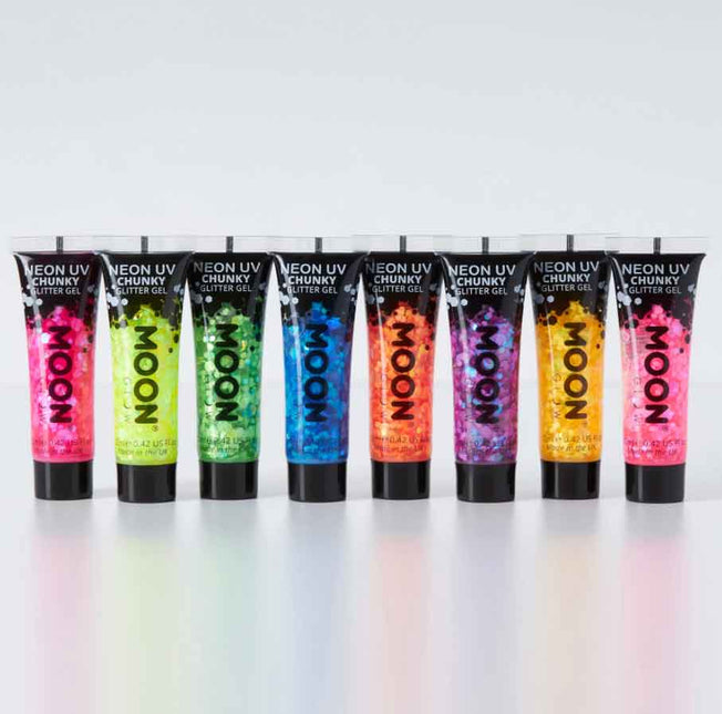 Moon Creations Chunky Glitter Gel Neon Groen