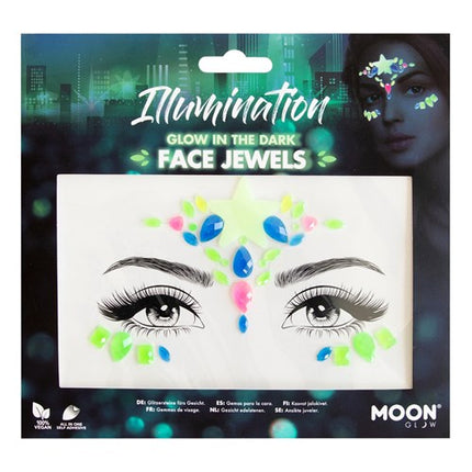 Moon Creations Face Jewels Glow in the Dark Glow Girl