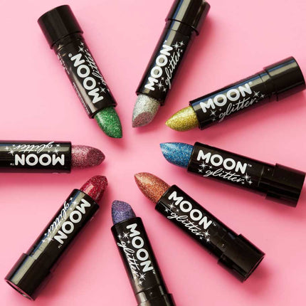 Moon Creations Glitter Holographic Lipstick Goud