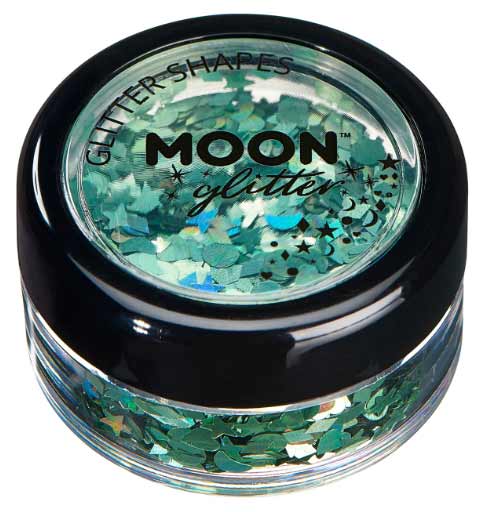 Moon Creations Glitter Shapes Holographic Groen