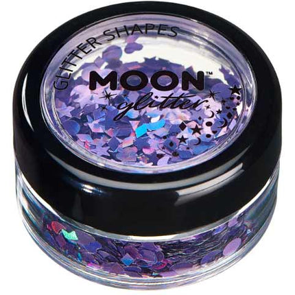 Moon Creations Glitter Shapes Holographic Paars