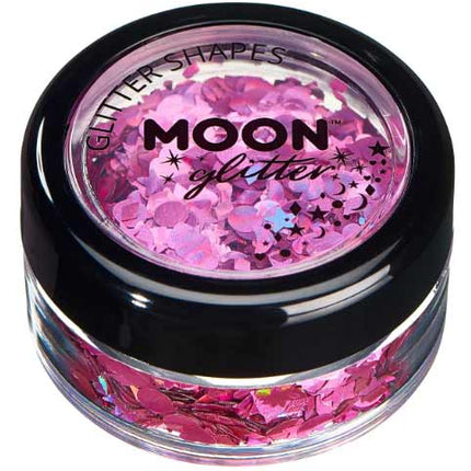 Moon Creations Glitter Shapes Holographic Roze