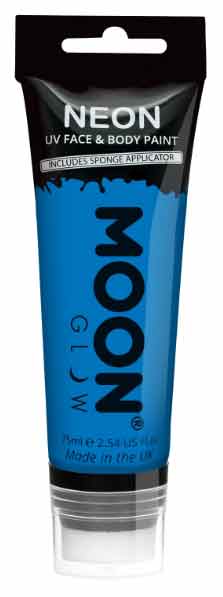 Moon Creations Intense Neon Face and Body Paint Blauw 75ml
