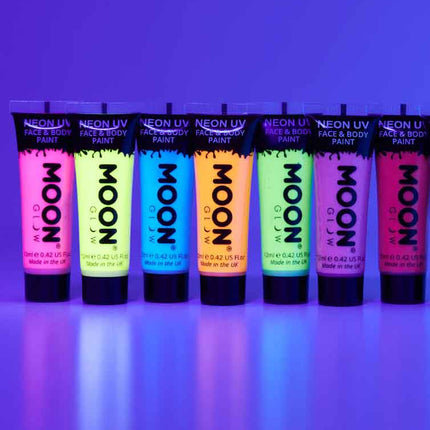 Moon Creations Intense Neon Face and Body Paint Oranje 12ml