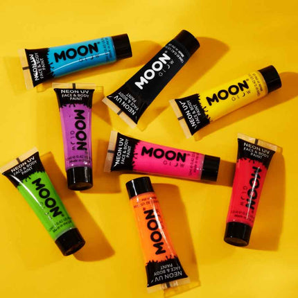 Moon Creations Intense Neon Face and Body Paint Oranje 12ml