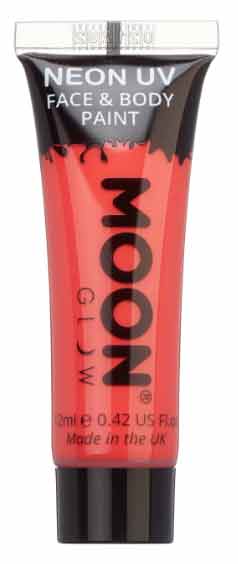 Moon Creations Intense Neon Face and Body Paint Rood 12ml