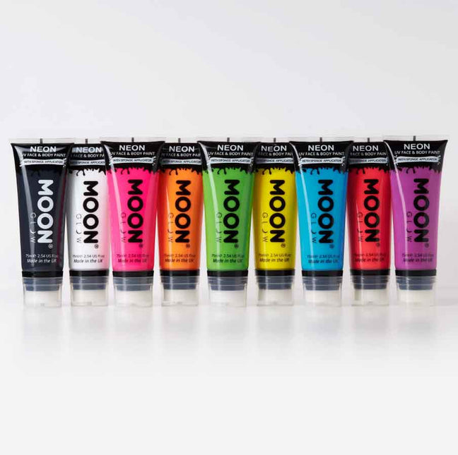 Moon Creations Intense Neon Face and Body Paint Rood 75ml