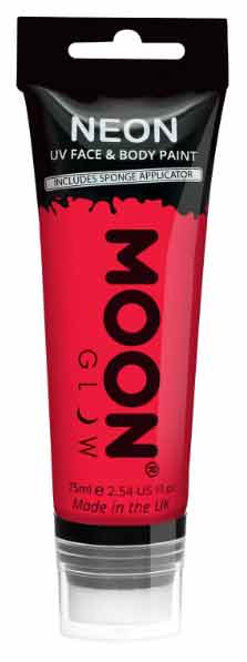 Moon Creations Intense Neon Face and Body Paint Rood 75ml
