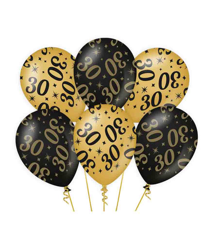 Paper Dreams Classy party ballonnen 30 - 6 stuks