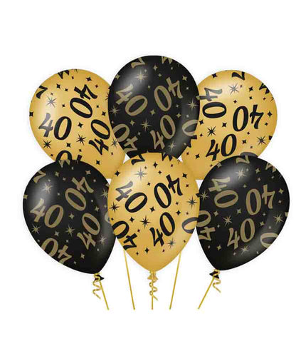 Paper Dreams Classy party ballonnen 40 - 6 stuks