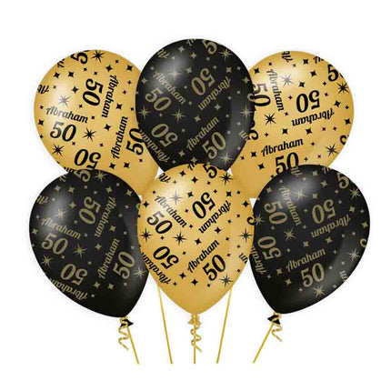 Paper Dreams Classy party ballonnen 50 Abraham - 6 stuks