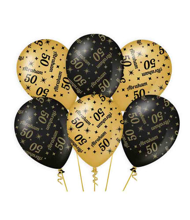 Paper Dreams Classy party ballonnen 50 Abraham - 6 stuks