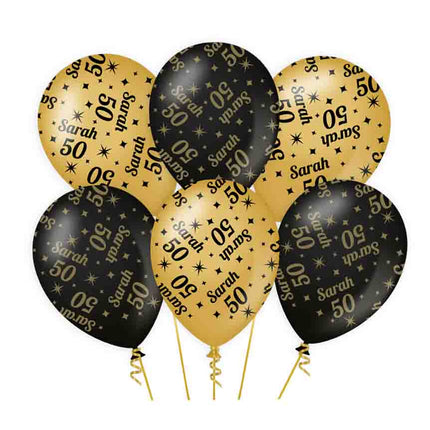 Paper Dreams Classy party ballonnen 50 Sarah - 6 stuks