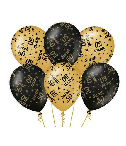 Paper Dreams Classy party ballonnen 50 Sarah - 6 stuks