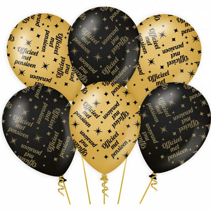 Paper Dreams Classy party ballonnen Pensioen - 6 stuks