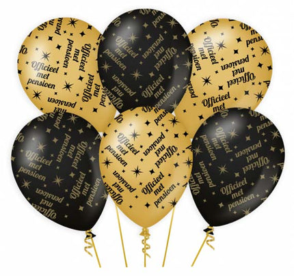 Paper Dreams Classy party ballonnen Pensioen - 6 stuks