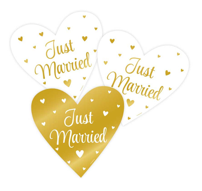 Paper Dreams Decoratieborden Just Married 3 stuks