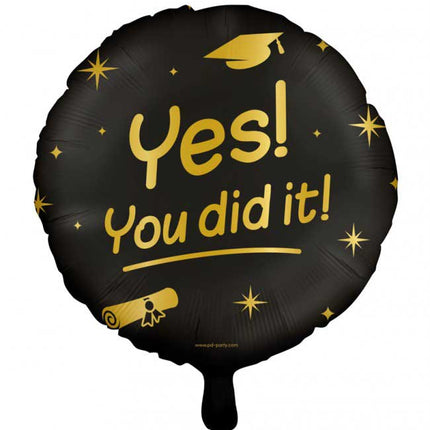 Paper Dreams Folieballon Geslaagd Yes! You dit it!