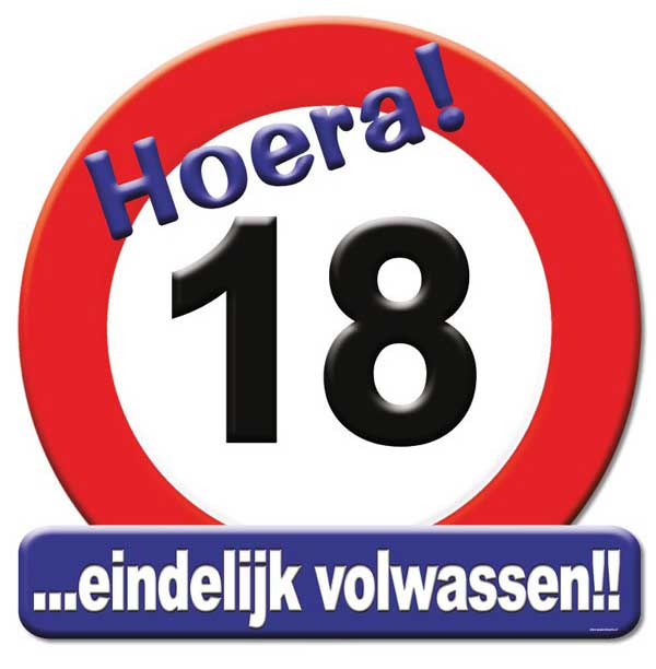 Paper Dreams Huldeschild Hoera 18